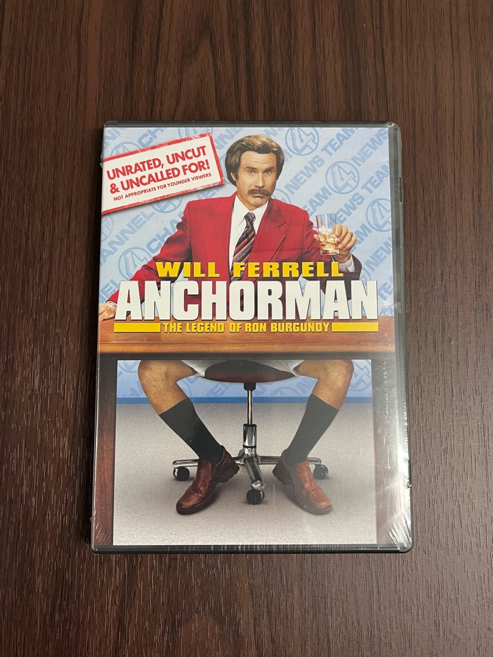 Anchorman Legend of Ron Burgundy DVD Unrated Uncut Sealed Will Ferrell 2004